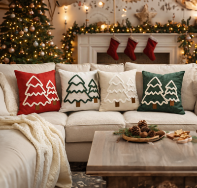 NATALE CUSCINO IMBOTTITO BRINI 45X45 Tellini S.r.l. Ingrosso Abbigliamento
